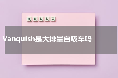 Vanquish是大排量自吸车吗