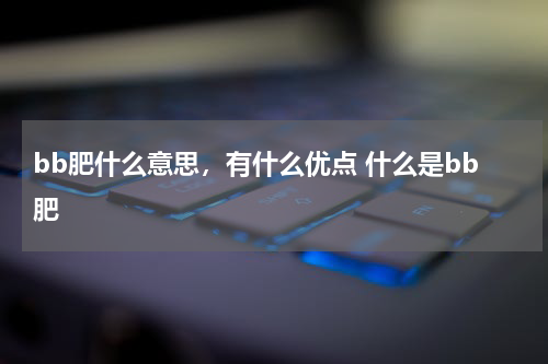 bb肥什么意思，有什么优点 什么是bb肥