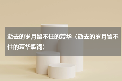 逝去的岁月留不住的芳华（逝去的岁月留不住的芳华歌词）