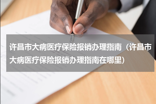 许昌市大病医疗保险报销办理指南（许昌市大病医疗保险报销办理指南在哪里）