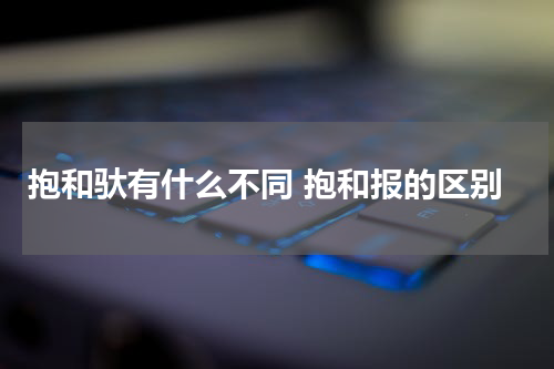 抱和驮有什么不同 抱和报的区别