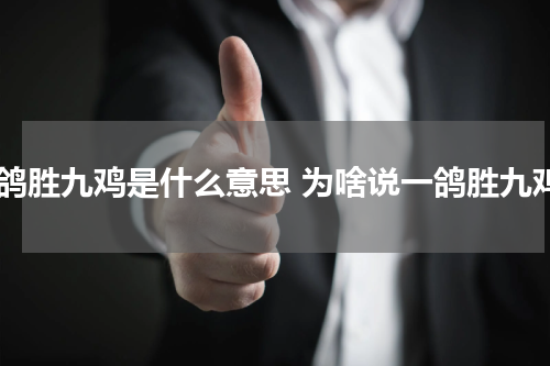 一鸽胜九鸡是什么意思 为啥说一鸽胜九鸡