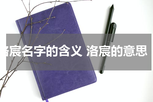 洛宸名字的含义 洛宸的意思