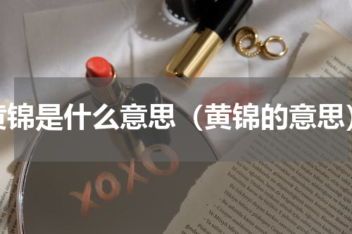 黄锦是什么意思（黄锦的意思）
