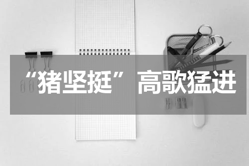 “猪坚挺”高歌猛进