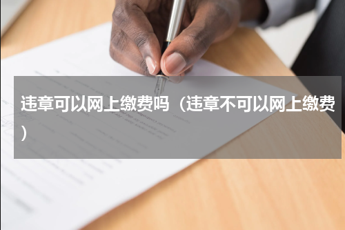 违章可以网上缴费吗（违章不可以网上缴费）