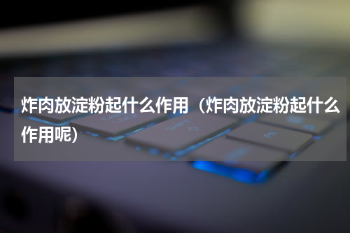 炸肉放淀粉起什么作用（炸肉放淀粉起什么作用呢）