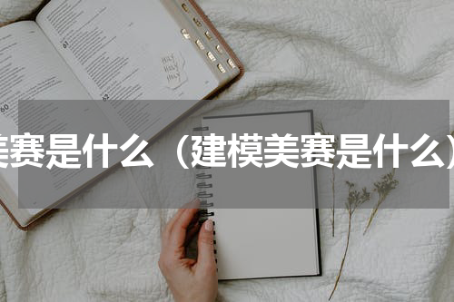 美赛是什么（建模美赛是什么）