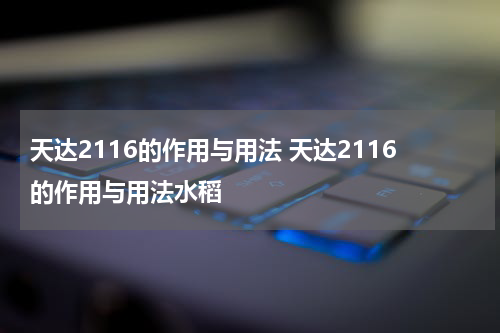 天达2116的作用与用法 天达2116的作用与用法水稻