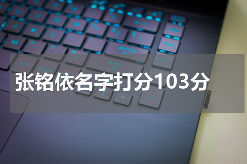张铭依名字打分103分