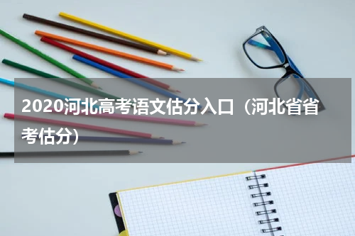 2020河北高考语文估分入口（河北省省考估分）