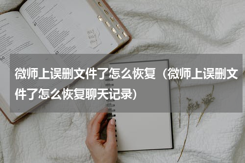 微师上误删文件了怎么恢复（微师上误删文件了怎么恢复聊天记录）