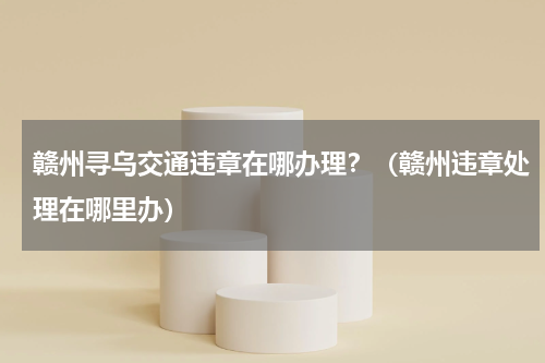 赣州寻乌交通违章在哪办理？（赣州违章处理在哪里办）
