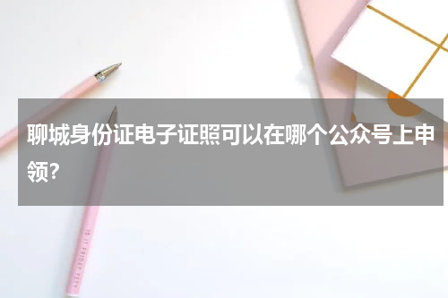聊城身份证电子证照可以在哪个公众号上申领？