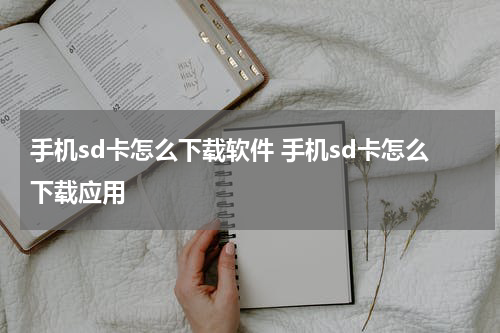 手机sd卡怎么下载软件 手机sd卡怎么下载应用