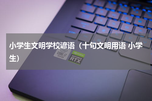 小学生文明学校谚语（十句文明用语 小学生）