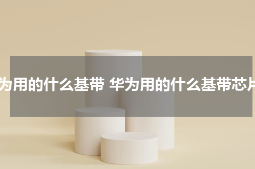 华为用的什么基带 华为用的什么基带芯片