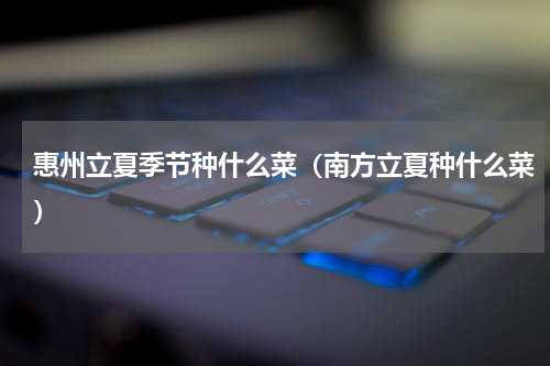 惠州立夏季节种什么菜（南方立夏种什么菜）