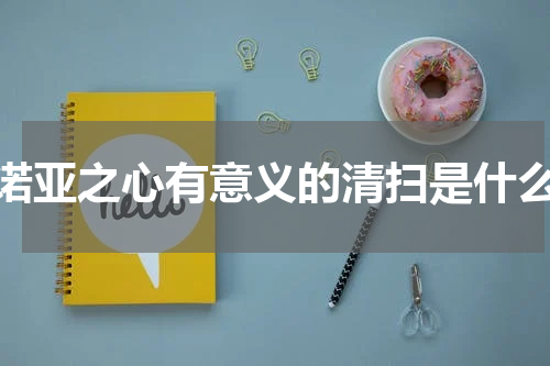 诺亚之心有意义的清扫是什么