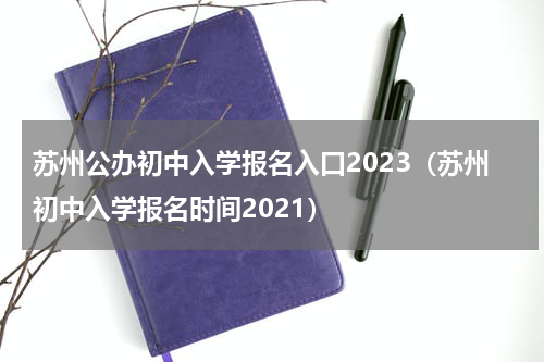 苏州公办初中入学报名入口2023（苏州初中入学报名时间2021）
