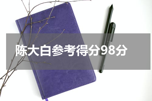 陈大白参考得分98分