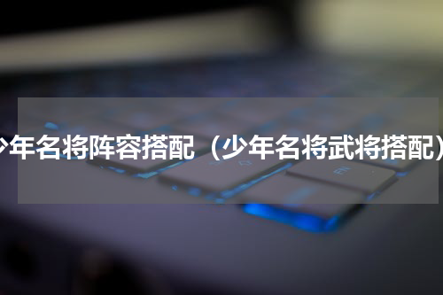 少年名将阵容搭配（少年名将武将搭配）