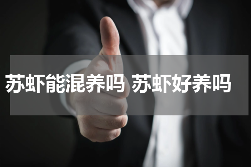 苏虾能混养吗 苏虾好养吗