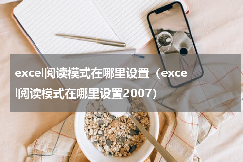 excel阅读模式在哪里设置（excel阅读模式在哪里设置2007）