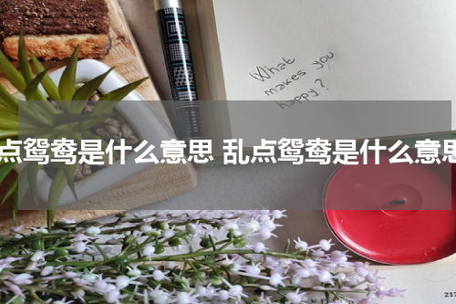 乱点鸳鸯是什么意思 乱点鸳鸯是什么意思