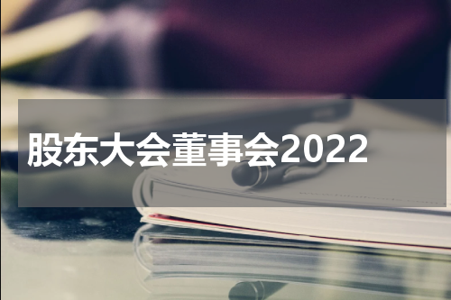 股东大会董事会2022