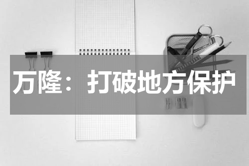 万隆：打破地方保护