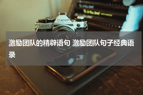 激励团队的精辟语句 激励团队句子经典语录