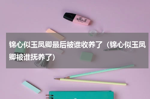 锦心似玉凤卿最后被谁收养了（锦心似玉凤卿被谁抚养了）