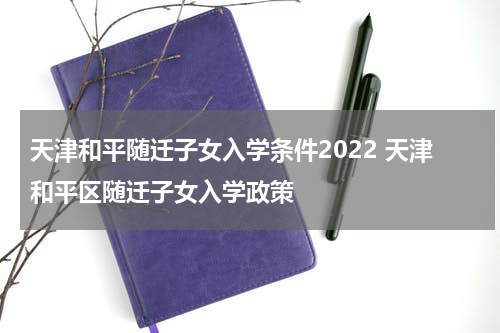 天津和平随迁子女入学条件2022 天津和平区随迁子女入学政策