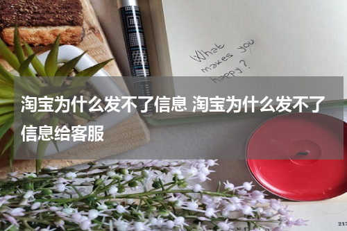 淘宝为什么发不了信息 淘宝为什么发不了信息给客服