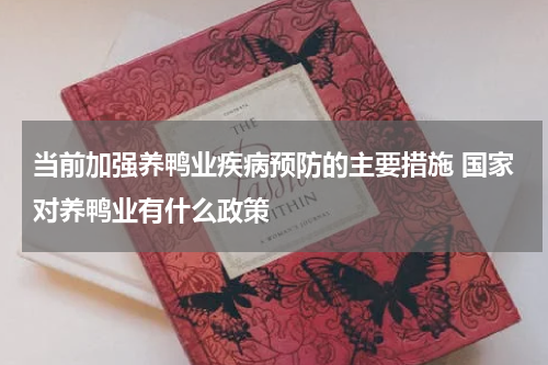 当前加强养鸭业疾病预防的主要措施 国家对养鸭业有什么政策