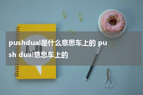 pushdual是什么意思车上的 push dual意思车上的