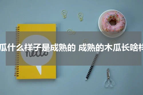 木瓜什么样子是成熟的 成熟的木瓜长啥样