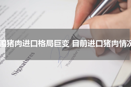 中国猪肉进口格局巨变 目前进口猪肉情况