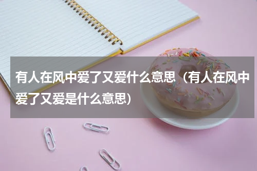有人在风中爱了又爱什么意思（有人在风中爱了又爱是什么意思）