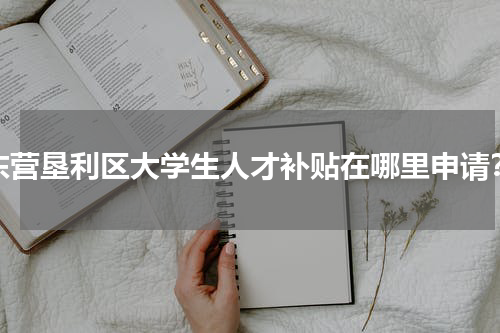 东营垦利区大学生人才补贴在哪里申请？