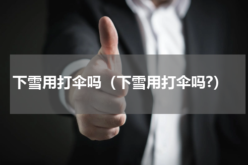 下雪用打伞吗（下雪用打伞吗?）