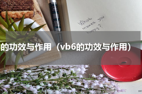 vb的功效与作用（vb6的功效与作用）